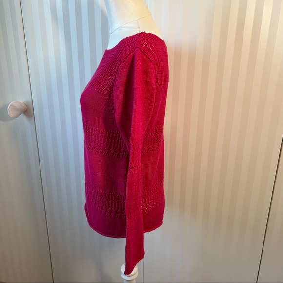 Chelsea & Theodore pink knit sweater Size M - Picture 2 of 6